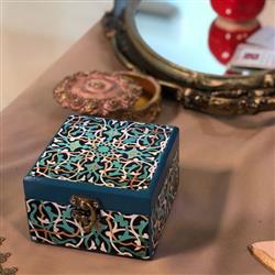 صندوقچه جواهرات طرح فیروزه