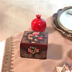صندوقچه جواهرات طرح گل و مرغ