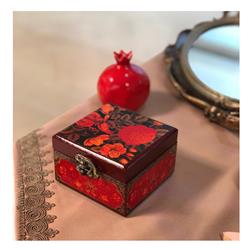 صندوقچه جواهرات طرح گل و مرغ