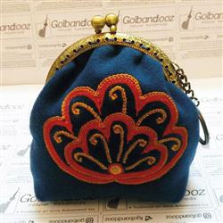 کیف قفل دار سایز کوچک رشتی دوزی